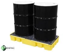 2 Drum Spill Pallet, Low Profile, Modular Type
