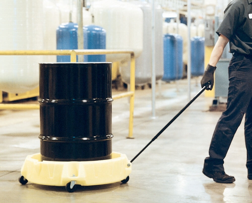 1 Drum Spill Scooter with Wheels and Handle