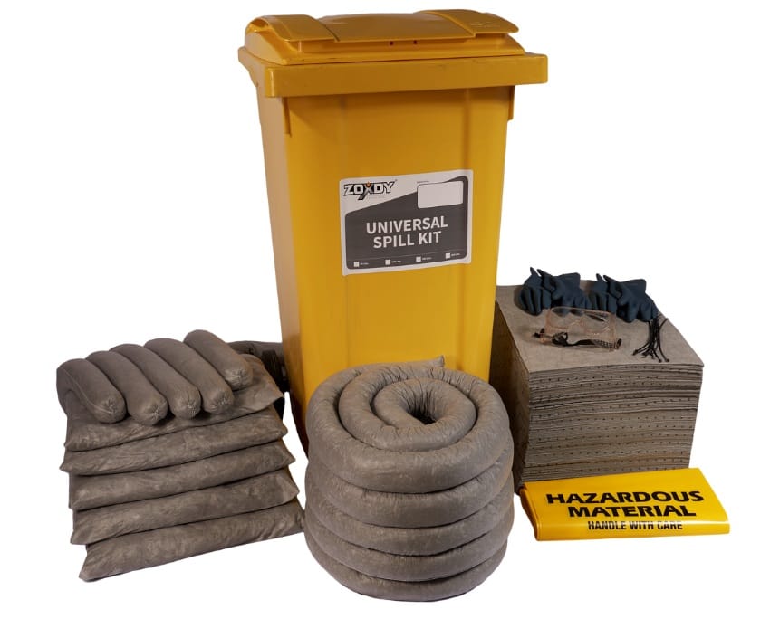 240 Liter Universal Spill Kit in Wheelie Bin