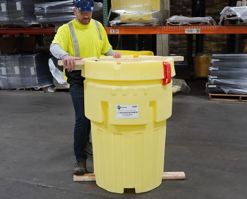 Lockable 95 Gallon Overpack Salvage Drum