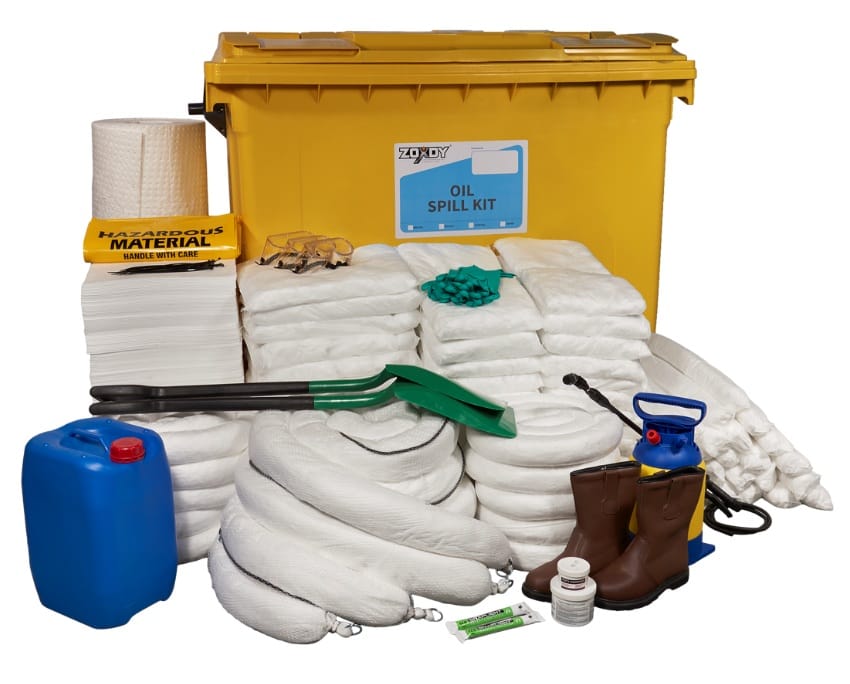 SOPEP - Oil Spill Kit in Four Wheeled Bin