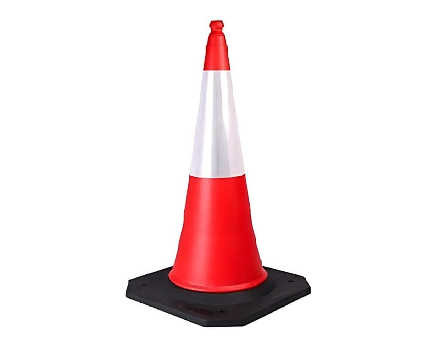 PVC Safety Cone with Anti-slip Rubber Base