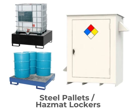Steel Pallets Hazmat Lockers